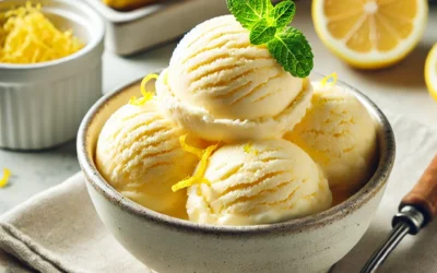 Helado de Limón Casero