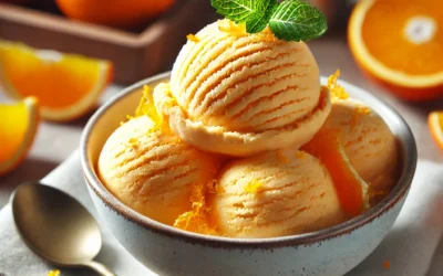 Helado de Naranja Casero