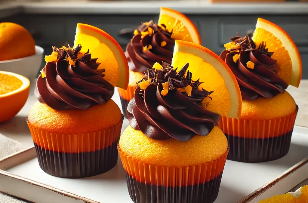 Cupcakes de Naranja y Chocolate