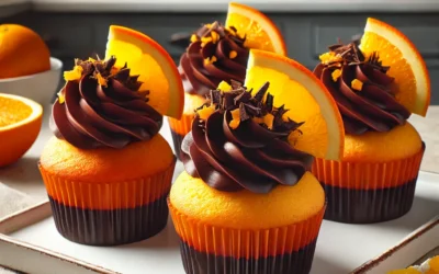 Cupcakes de Naranja y Chocolate