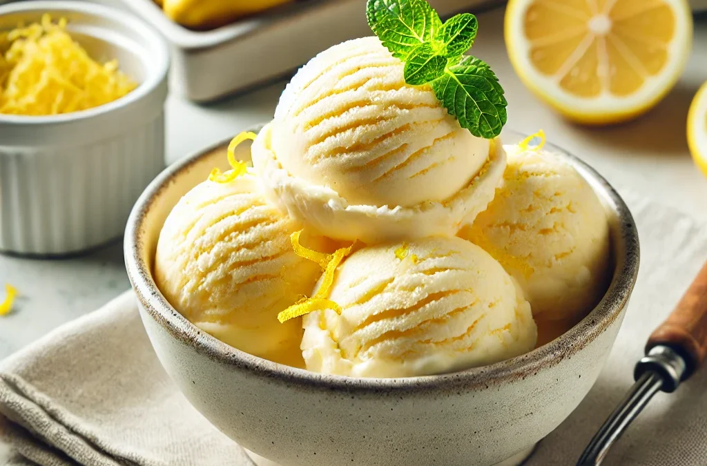 Helado de Limón Casero